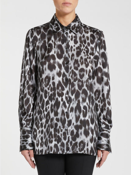 Camicia Donna Fluida con Stampa Animalier PENNYBLACK